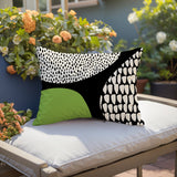 Roz Abstract Reversible Indoor/Outdoor Rectangular Pillow