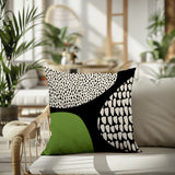 Roz Abstract Reversible Indoor/Outdoor Square Pillow