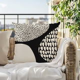 Roz Abstract Reversible Indoor/Outdoor Square Pillow
