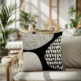 Roz Abstract Reversible Indoor/Outdoor Square Pillow