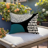 Roz Abstract Reversible Indoor/Outdoor Rectangular Pillow
