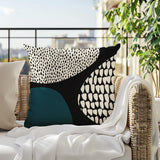 Roz Abstract Reversible Indoor/Outdoor Square Pillow