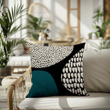 Roz Abstract Reversible Indoor/Outdoor Square Pillow