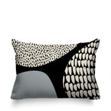 Roz Abstract Reversible Indoor/Outdoor Rectangular Pillow