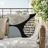 Roz Abstract Reversible Indoor/Outdoor Square Pillow