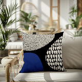 Roz Abstract Reversible Indoor/Outdoor Square Pillow