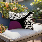 Roz Abstract Reversible Indoor/Outdoor Rectangular Pillow