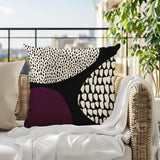 Roz Abstract Reversible Indoor/Outdoor Square Pillow