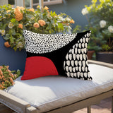 Roz Abstract Reversible Indoor/Outdoor Rectangular Pillow