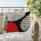 Roz Abstract Reversible Indoor/Outdoor Square Pillow