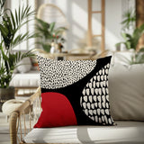 Roz Abstract Reversible Indoor/Outdoor Square Pillow