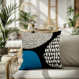 Roz Abstract Reversible Indoor/Outdoor Square Pillow