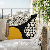 Roz Abstract Reversible Indoor/Outdoor Square Pillow