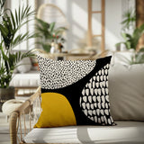 Roz Abstract Reversible Indoor/Outdoor Square Pillow