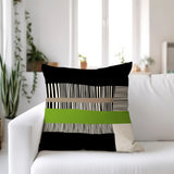 Rudo Striped Reversible Indoor/Outdoor Square Pillow Cover