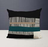 Rudo Striped Reversible Indoor/Outdoor Square Pillow Cover