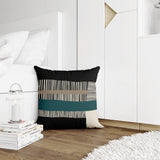 Rudo Striped Reversible Indoor/Outdoor Square Pillow Cover