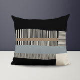 Rudo Striped Reversible Indoor/Outdoor Square Pillow Cover