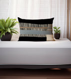 Rudo Striped Reversible Indoor/Outdoor Rectangular Pillow
