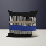 Rudo Striped Reversible Indoor/Outdoor Square Pillow Cover