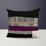 Rudo Striped Reversible Indoor/Outdoor Square Pillow Cover