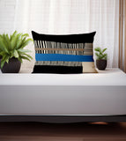Rudo Striped Reversible Indoor/Outdoor Rectangular Pillow