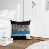 Rudo Striped Reversible Indoor/Outdoor Square Pillow Cover