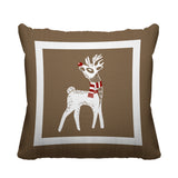 RUDOLFREINDEER Animal Reversible Indoor/Outdoor Square Pillow