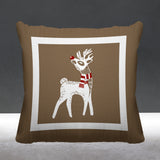 RUDOLFREINDEER Animal Reversible Indoor/Outdoor Square Pillow