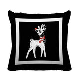 RUDOLFREINDEER Animal Reversible Indoor/Outdoor Square Pillow