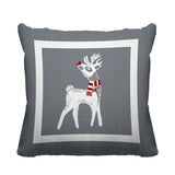 RUDOLFREINDEER Animal Reversible Indoor/Outdoor Square Pillow