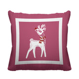 RUDOLFREINDEER Animal Reversible Indoor/Outdoor Square Pillow