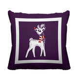 RUDOLFREINDEER Animal Reversible Indoor/Outdoor Square Pillow
