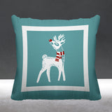 RUDOLFREINDEER Animal Reversible Indoor/Outdoor Square Pillow