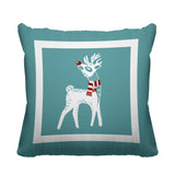 RUDOLFREINDEER Animal Reversible Indoor/Outdoor Square Pillow