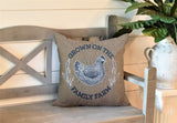 Rusty Animal Reversible Indoor/Outdoor Square Pillow