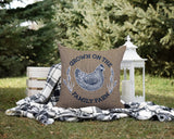 Rusty Animal Reversible Indoor/Outdoor Square Pillow
