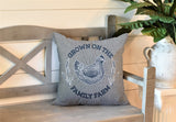 Rusty Animal Reversible Indoor/Outdoor Square Pillow