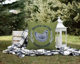 Rusty Animal Reversible Indoor/Outdoor Square Pillow