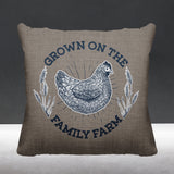 Rusty Animal Reversible Indoor/Outdoor Square Pillow