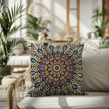 Saanvi Mandala Reversible Indoor/Outdoor Square Pillow