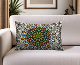 Patriot Floral Lumbar Indoor/Outdoor Throw Pillow