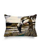 Sabbi Flamingo Reversible Indoor/Outdoor Rectangular Pillow