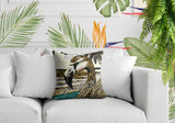 Sabbi Flamingo Reversible Indoor/Outdoor Square Pillow