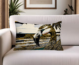 Sabbi Flamingo Reversible Indoor/Outdoor Rectangular Pillow