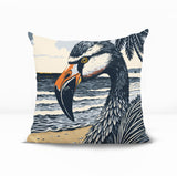 Sabbi Flamingo Reversible Indoor/Outdoor Square Pillow