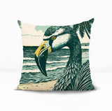 Sabbi Flamingo Reversible Indoor/Outdoor Square Pillow