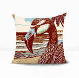 Sabbi Flamingo Reversible Indoor/Outdoor Square Pillow
