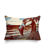 Sabbi Flamingo Reversible Indoor/Outdoor Rectangular Pillow