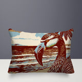 Sabbi Flamingo Reversible Indoor/Outdoor Rectangular Pillow